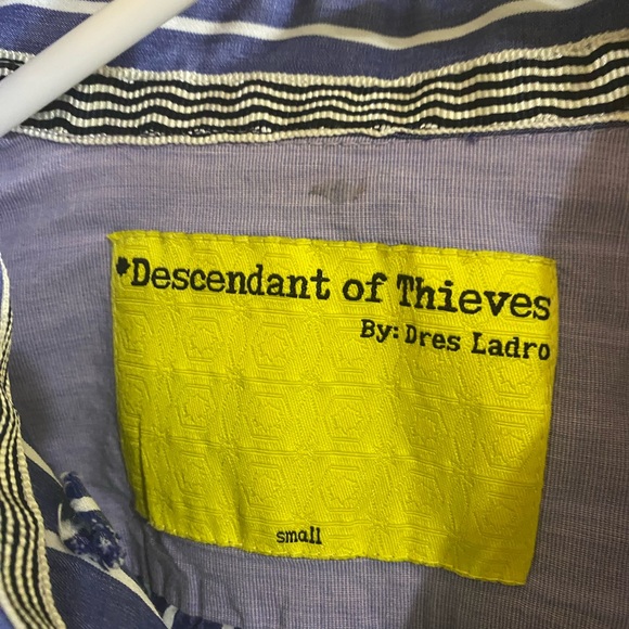 Descendant of thieves by Dres ladro men’s button down - Picture 2 of 2